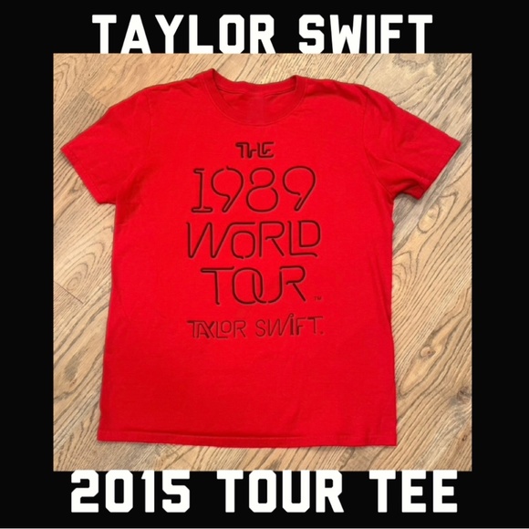 EUC. Taylor Swift™️ Red Concert Tee | 1989 Tour T-Shirt | Swifty Merch | Medium - Picture 3 of 12